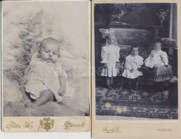 cca 1860-1900 Korabeli,nagyméretű, keményhátú családi fotók, különböző vidéki magyar városokból:Gold...