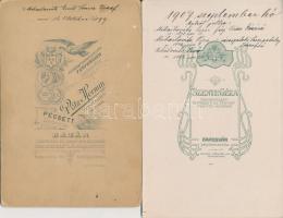 cca 1860-1900 Korabeli,nagyméretű, keményhátú családi fotók, különböző vidéki magyar városokból:Gold...