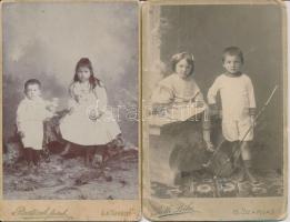 cca 1860-1900 Korabeli,nagyméretű, keményhátú családi fotók, különböző vidéki magyar városokból:Roth...