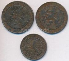 Hollandia 1890. 2 1/2c Br + 1892. 1c Br + 1903. 2 1/2c Br T:2-,3
Netherlands 1890. 2 1/2 Cent Br + 1...