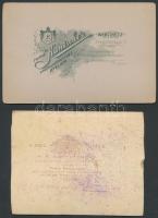 cca 1860-1900 Korabeli divatos ruhákat bemutató válogatás, nagyméretű, keményhátú fotók, 5db, különb...