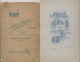 cca 1860-1900 Korabeli divatos menyasszonyi ruhákat bemutató válogatás, nagyméretű, keményhátú fotók...