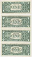 Amerikai Egyesült Államok 2003A 1$ (2x) + 2006. 1$ (2x) + 2009. 1$ (2x) + 2009. 1$ (2x) "Washin...