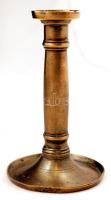 Réz egy ágú gyertyatartó, m:21 cm