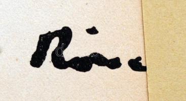 Rippl-Rónai József (1861-1927): Modellek a pamlagon. Cinkográfia, papír, jelzett a cinkográfián, pas...