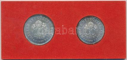 1969. 50Ft Ag + 100Ft Ag "Tanácsköztársaság" pár T:BU Eredeti banki csomagolásban (piros)!