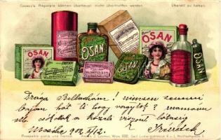 Czerny-féle Osan kozmetikumok / Czerny's Osan cosmetic products, Anton J. Czerny, Wien; litho