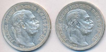 1915KB 1K Ag "Ferenc József" (2x) T:2