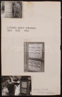 1930-64 Losonczi Adolf zsidó származású katona fényképei (4db), kartonra ragasztva, feljegyzésekkel ...