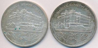 1992. 200Ft Ag "MNB" (2x) T:2