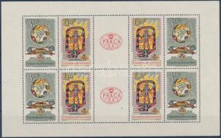 Prague stamp exhibition minisheet, Prágai bélyegkiállítás kisív