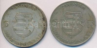 1947. 5Ft Ag "Kossuth" (2x) T:2-,3
Adamo F8.1