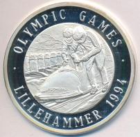 Németország 1992. "Olimpia 1994 Lillehammer" Ag emlékérem számozott tanúsítvánnyal (20g/0.999/40mm) T:PP Germany 1992. "Olympics 1994 Lillehammer" Ag commemorative medallion with numbered certificate (20g/0.999/40mm) C:PP