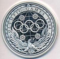 Németország 1992. "Olimpia 1994 Lillehammer" Ag emlékérem számozott tanúsítvánnyal (20g/0....