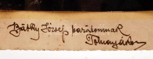 Verseghy Nagy Elek az 1920-as évek Szentszéki követ fényképe kartonra ragasztva, "Bátky József ...