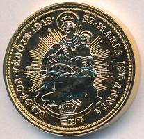 DN "Magyar Kincstár / V. Ferdinánd 1848. Aranydukát" aranyozott réz-cink emlékérem (20mm) ...