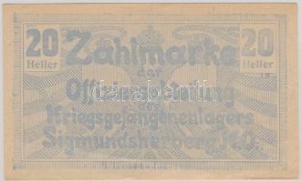 Ausztria / Sigmundsherberg 1915. tiszti hadifogolytábor 20h T:I- kis szakadások
Austria / Sigmundshe...