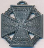 1916. "Károly-Csapatkereszt" cink kitüntetés mellszalag nélkül T:2- Hungary 1916. "Karl Troop Cross" zinc decoration without ribbon C:VF