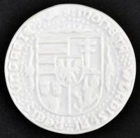 1999. "Szent László" bisquit porcelán jubileumi emlékérem dísztokban (40mm) T:1