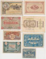 Franciaország 1920-1925. 8db klf szükségpénz T:vegyes
France 1920-1925. 8pcs of diff. necessity note...