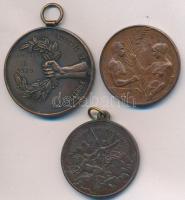 1898. "Szabadságharczunk dicső emlékére" Br emlékérem (29mm) + 1929. "Budapesti Egyet...