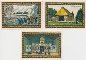 Németország / Weimari Köztársaság / Lichtenhorst hadifogolytábor ~1920. 25pf + 50pf + 1M hamis hadif...