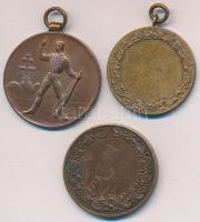 ~1930. 3db klf Br lövész díjérem, közte Berán Lajos (1882-1943) 1933. "Budapesti levente versen...