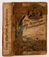 (Szabó Antal) Zemplényi Szabó Antónia Képes budapesti szakácskönyv. Sz. Hilaire Jozefa, Kovács Irma, Dorn Anna, Zemplényi Szabó Antalné és mások nyomán. Függelék: A magyar gazdaasszony házi kincstára. Bp., 1901. Lampel. VIII+543+(1)+15+(1) p. + 4 tábla (színes). 53 szövegközti fametszetű ábrával. Eredeti viseltes egészvászon kötésben, néhány lap sérült