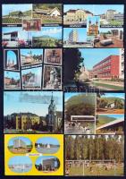 100 db MODERN főként magyar városképes lap / 100 modern mainly Hungarian postcards