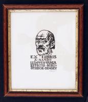 Varga Nándor Lajos (1895-1978): Önarckép. Fametszet, papír, jelzett, 19×29 cm