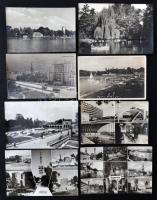 100 db MODERN főként magyar fekete-fehér városképes lap / 100 modern mainly Hungarian, balck and white postcards