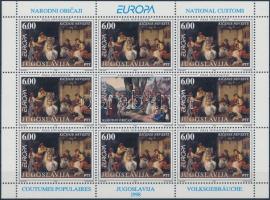 Europa CEPT National holidays and festivals mini sheet set Europa CEPT nemzeti ünnepek és fesztiválo...