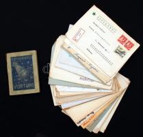 cca 1950-1999 37 darab, Kőszegfalvi Gizella hódmezővásárhelyi tisztviselő, eszperantista részére küldött levél ill. üres boríték + 1 db eszperantó-horvát szótár (Osijek, 1958)