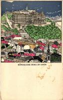 Wiener Werkstätte No. 267. Königliche Burg in Ofen / Budai vár s: Diveky (fl)