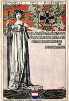 1901 Heilbronn, Offizielle Fest-Postkarte, 15. Bundestag des Württembergischen Kriegerbundes / 15th anniversary of the Württemberg Warrior League, propaganda s: K. Nies (EM)