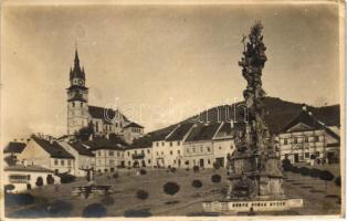 1925 Körmöcbánya, Fő tér, építkezés / main square, house construction photo (EK)