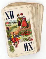 Játékkártyagyár: Tarokk kártya pakli piros háttal / Deck of tarot cards