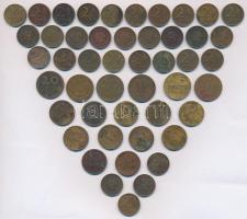 1946. 2f tombak (11x) + 10f tombak (7x) + 20f Cu-Al (6x) + 1947. 2f tombak (26x) + 10f tombak (4x) + 20f Cu-Al (6x) T:vegyes