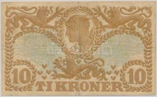 Dánia 1943. 10K "U" T:III,III- 
Denmark 1943. 10 Kroner "U" C:F,VG