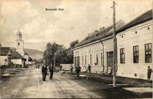 Bereck, Fő út, Khell Bogdán üzlete és kiadása / street, shop (Rb)