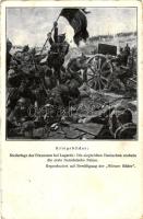 Battle of Lagarde, German-French soldiers, cannon (fa)