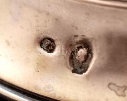 Ezüst (Ag.) talpas ólomkristály kínáló, több rétegű, csiszolt, metszett, hibátlan, m:9 cm, d:13 cm