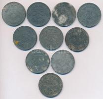 Szerbia / Német megszállás 1943. 10D Zn (10x) T:2-,3
Serbia / German occupation 1943. 10 Dinara Zn (...