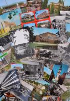 Kb. 700 db MODERN magyar városképes lap dobozban / Approx. 700 modern Hungarian town-view postcards in a box