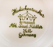 Hutschenreuther mokkás csésze készlet, matricás, jelzett, hibátlan, összesen:6 db