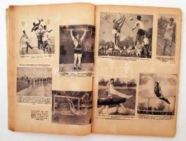 cca 1950-1960 Különféle érdekes, futballal kapcsolatos újságkivágások, cikkek, fotók gyűjteménye (FV...