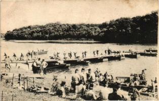 K.u.K. Pionneer Bataillon / temporary bridge construction (pinhole)