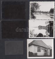 cca 1950-60 Alsóapsa, korabeli fotók negatívval, 85x60mm
