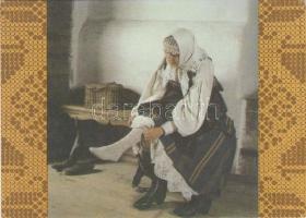 19 db MODERN folklór témájú képeslap, főleg megíratlan lapok / 19 modern motive cards, folklore, mainly unwritten