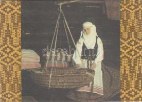 19 db MODERN folklór témájú képeslap, főleg megíratlan lapok / 19 modern motive cards, folklore, mai...